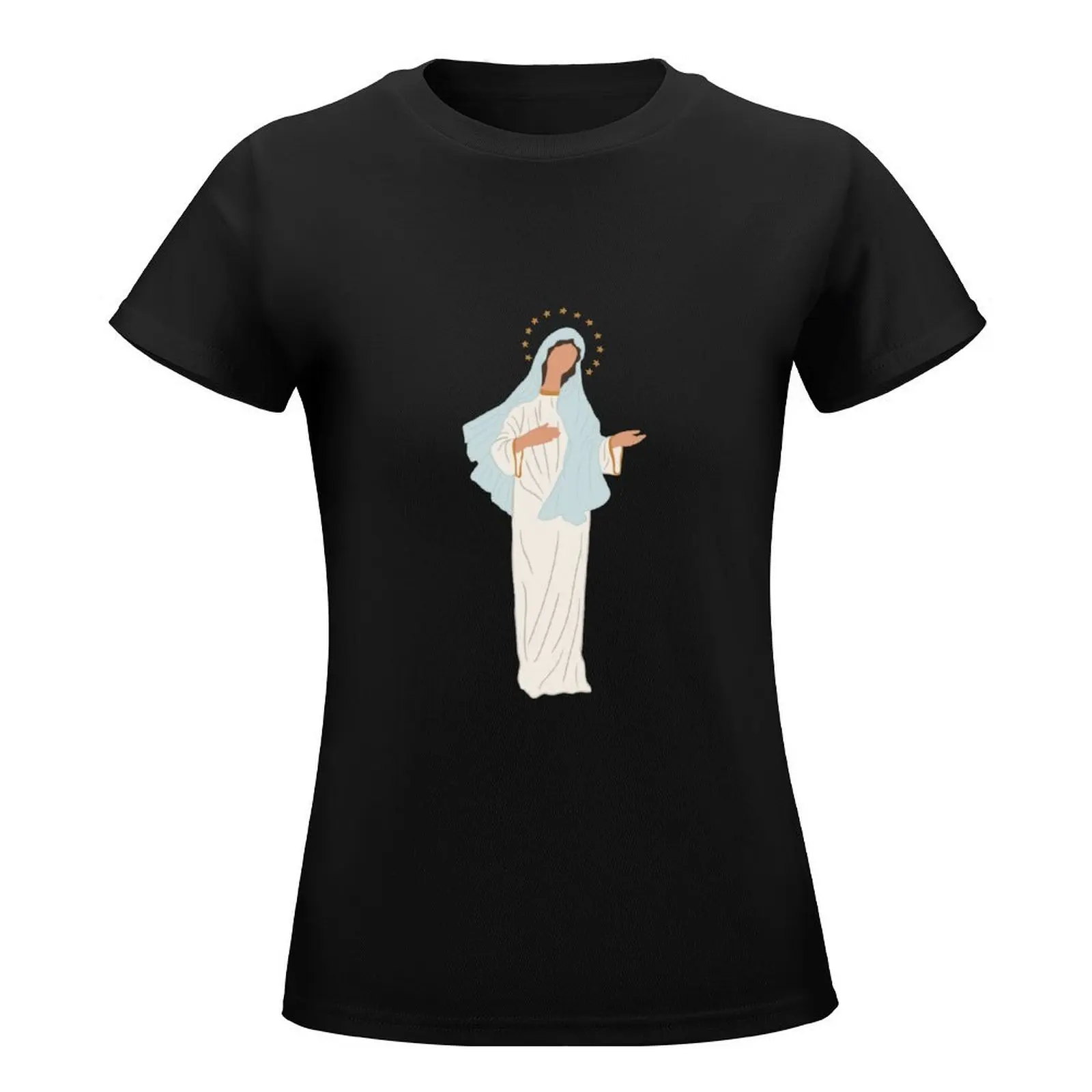 Our Lady of Medjugorje T-Shirt Aesthetic clothing summer clothes kawaii clothes hippie clothes Women's tops