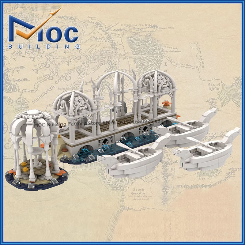 Moc blocos de construção famoso castelo arquitetura modelo clássico filme cena diy montar tijolos coleção exibição presentes natal