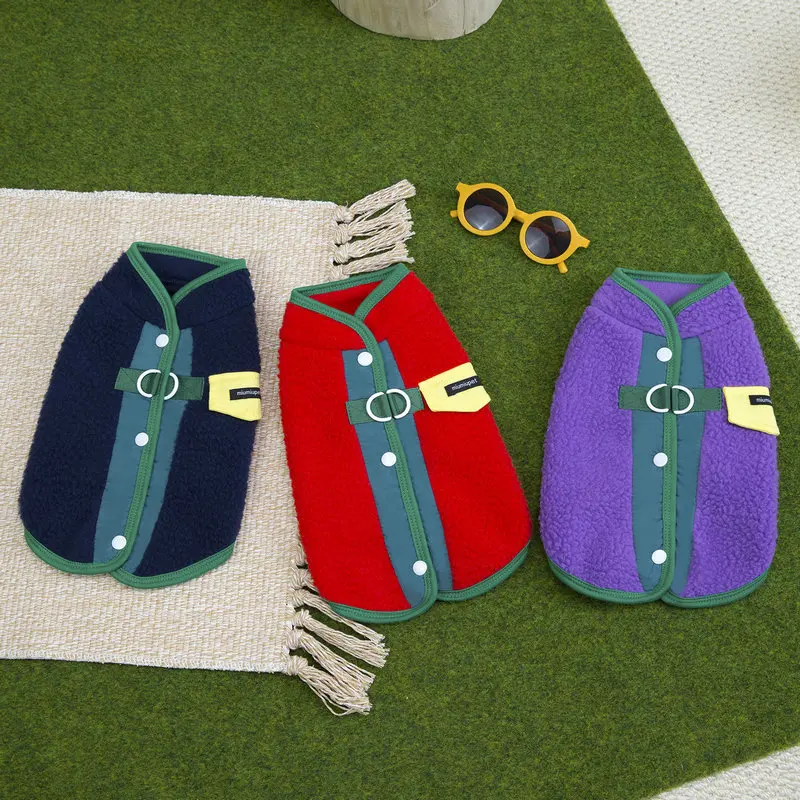 Ropa de Invierno para Mascotas, Chaqueta de Forro Polar para Perro, Chaleco Cálido con Anillo en D, Traje para Chihuahua, Yorkshire, Poodle, Abrigo para Cachorro, Chaqueta sin Mangas