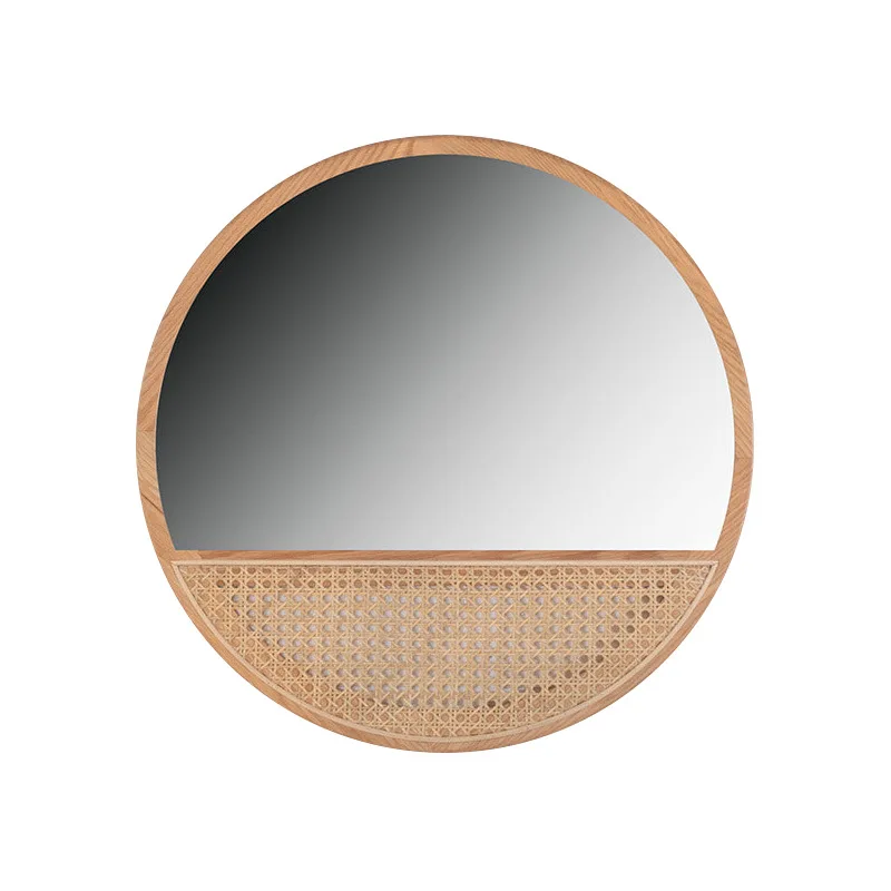 مرآة مكياج إسكندنافية، مرآة زخرفية بسيطة وحديثة لغرفة المعيشة، معلقة على الحائط، مرآة تزيين المشاهير على الإنترنت ب #5