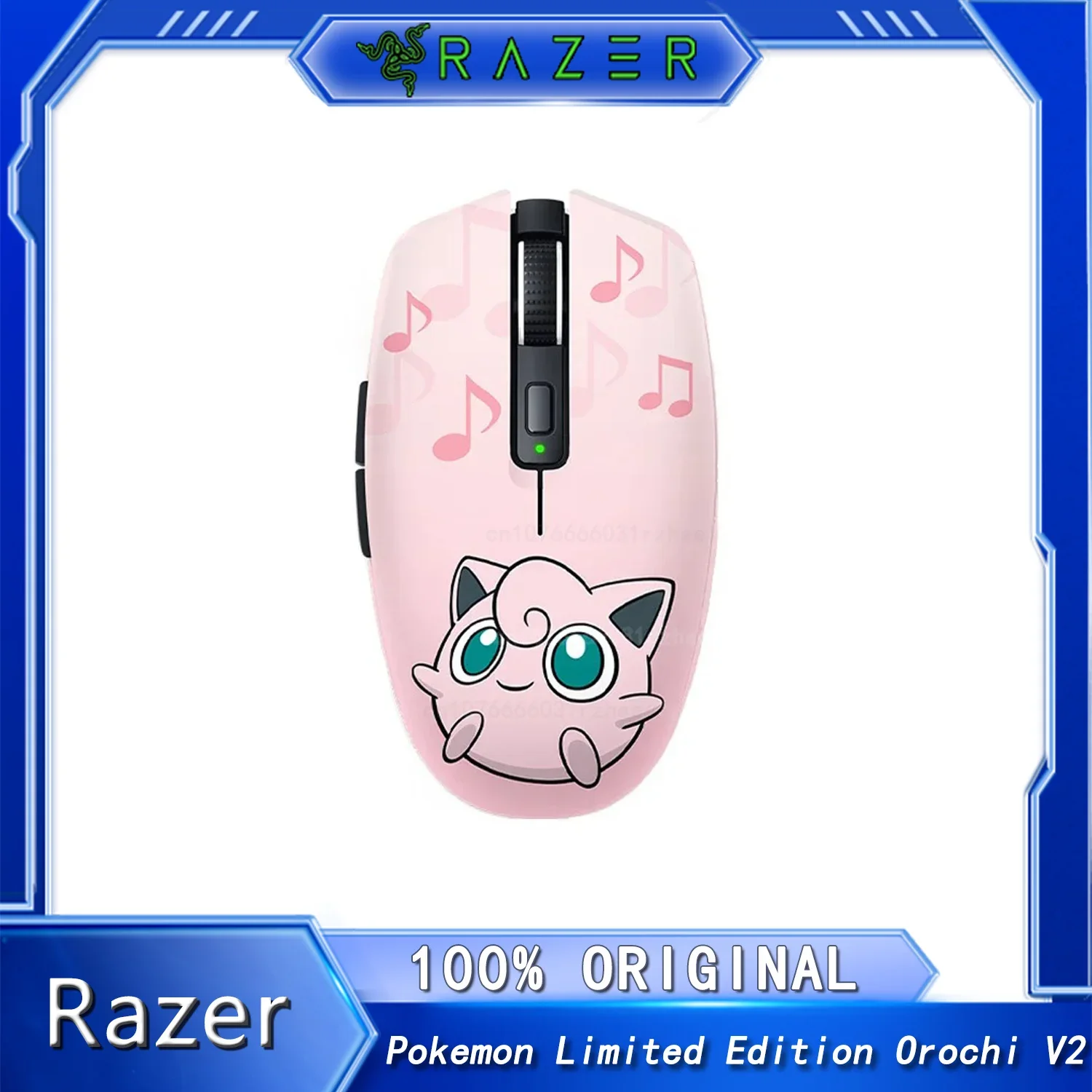 Razer Pokemon Jigglypuff Limited Edition Orochi V2 Wireless Mouse Ultra Lightweight Bluetooth USB Dual Wireless Modes