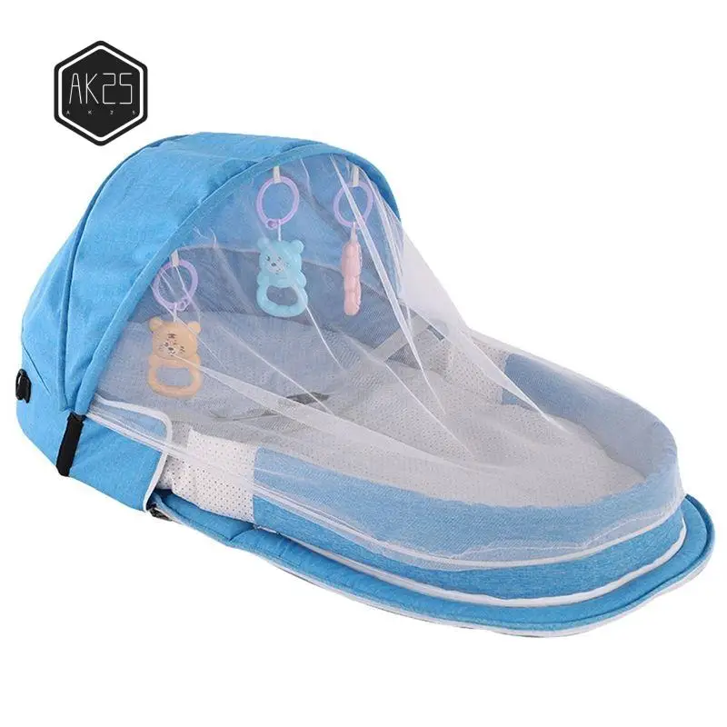 

AK25-детская кроватка, складная портативная детская кроватка с сеткой и тентовым гнездом, детская кроватка для кемпинга, детская кроватка, люлька для ребенка