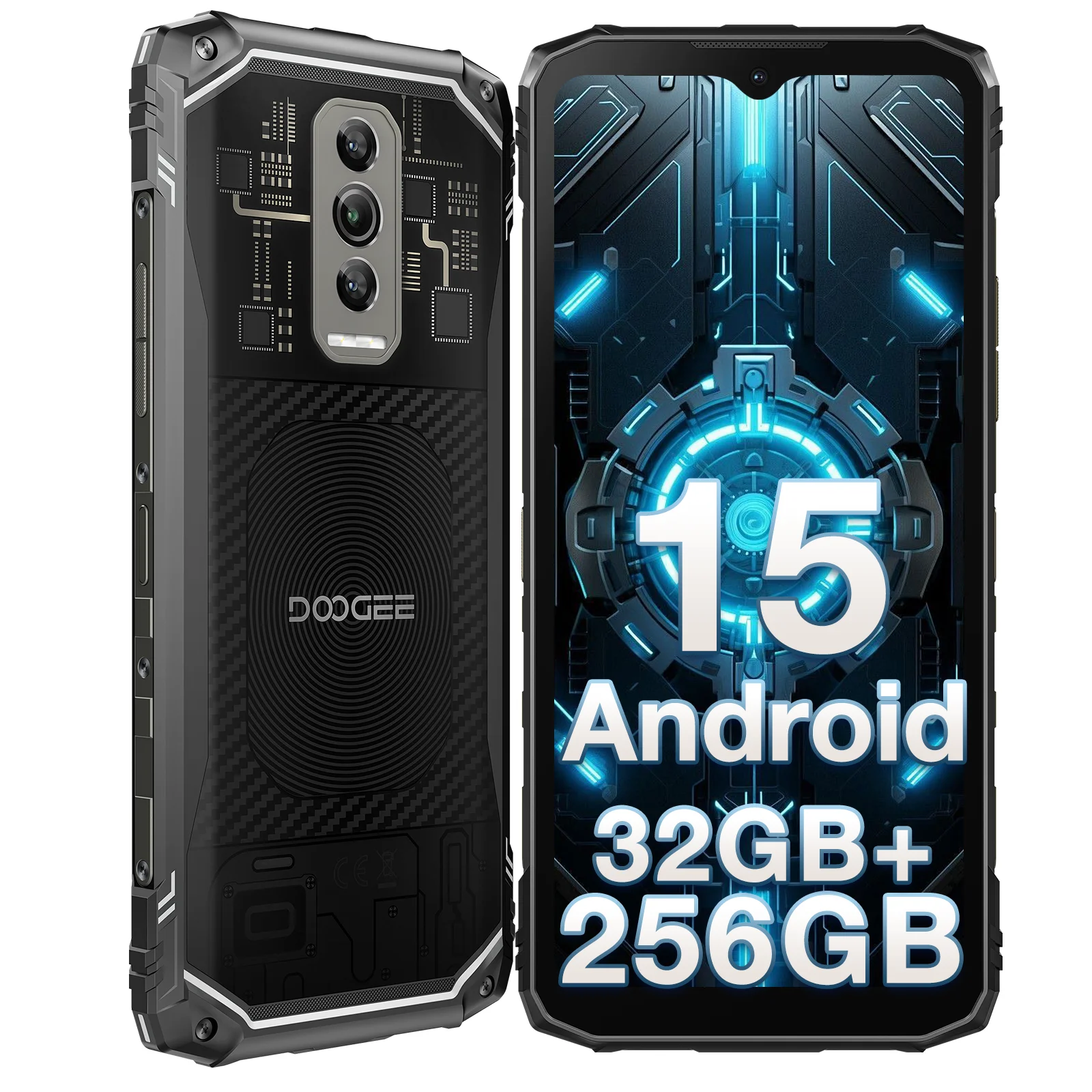 DOOGEE Blade10 هاتف متين للغاية بشاشة 6.56 بوصة شاشة 10.7 ملم رفيعة للغاية 32 جيجابايت (8 + 24) + 256 جيجابايت بطارية 5150 مللي أمبير في الساعة كاميرا 50 ميجابكسل هاتف ذكي NFC