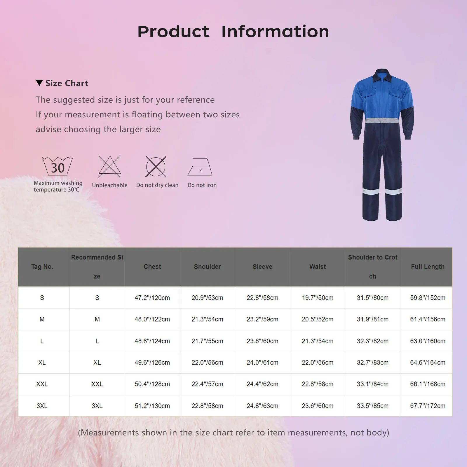 بدلة قفز للرجال زي ورشة عمل بأكمام طويلة وسحاب أمامي ملابس عمل معطف متعدد الجيوب عاكس لكامل الجسم