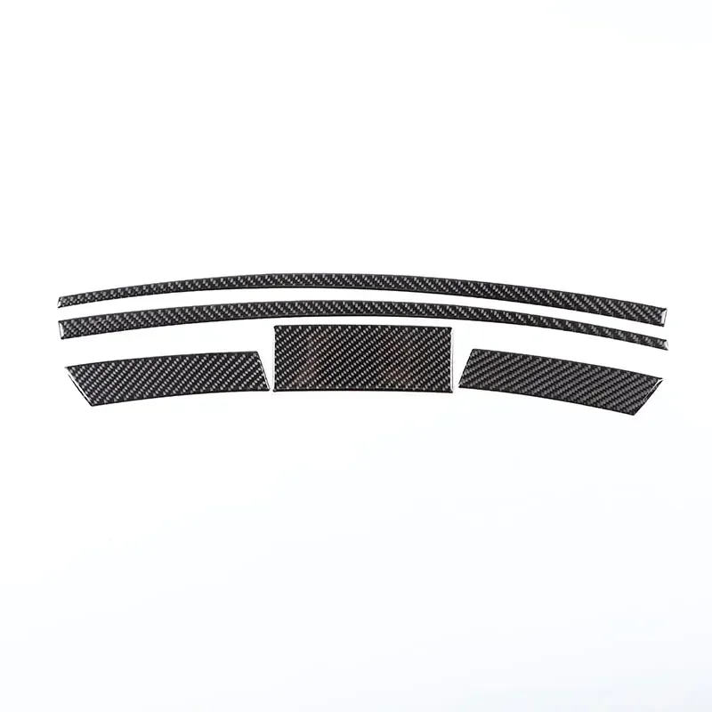 Soft Carbon Fiber Car Dashboard Control Decorate Sticker Interior Car Accessories For Porsche Taycan 2019-2025