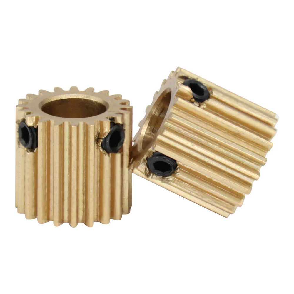 Spur Gear 0.5M-22T Bore Size 4/5/6/6.35mm Brass Mini Worm Gear Teeth Height 5 mm Total Height 10 mm For Drive Gear Box Parts