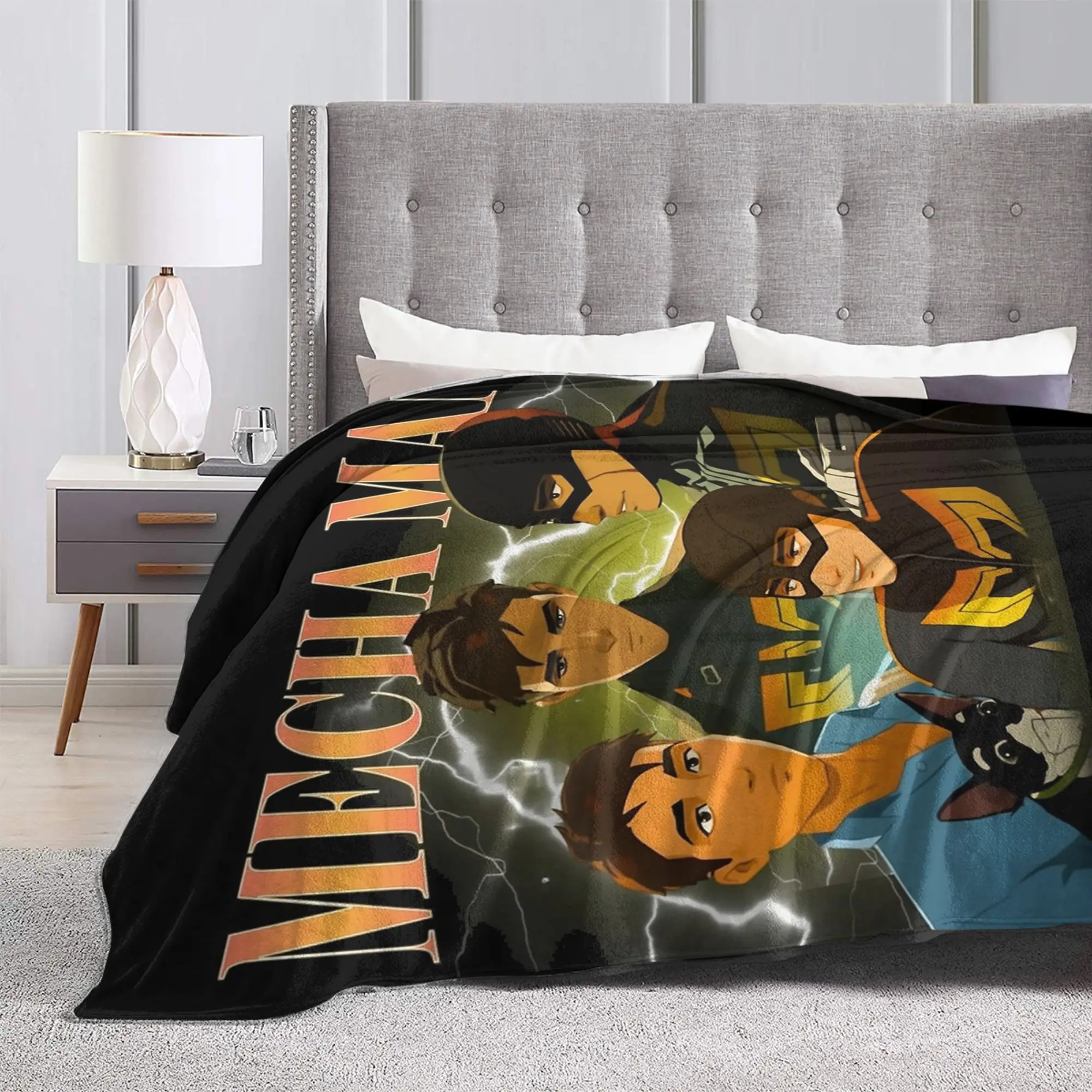 Mecha الرجال روبرت روبرتسون إرسال لعبة البطانيات الصوف الخريف/الشتاء فائقة النعومة رمي بطانية للفراش غرفة نوم المفرش