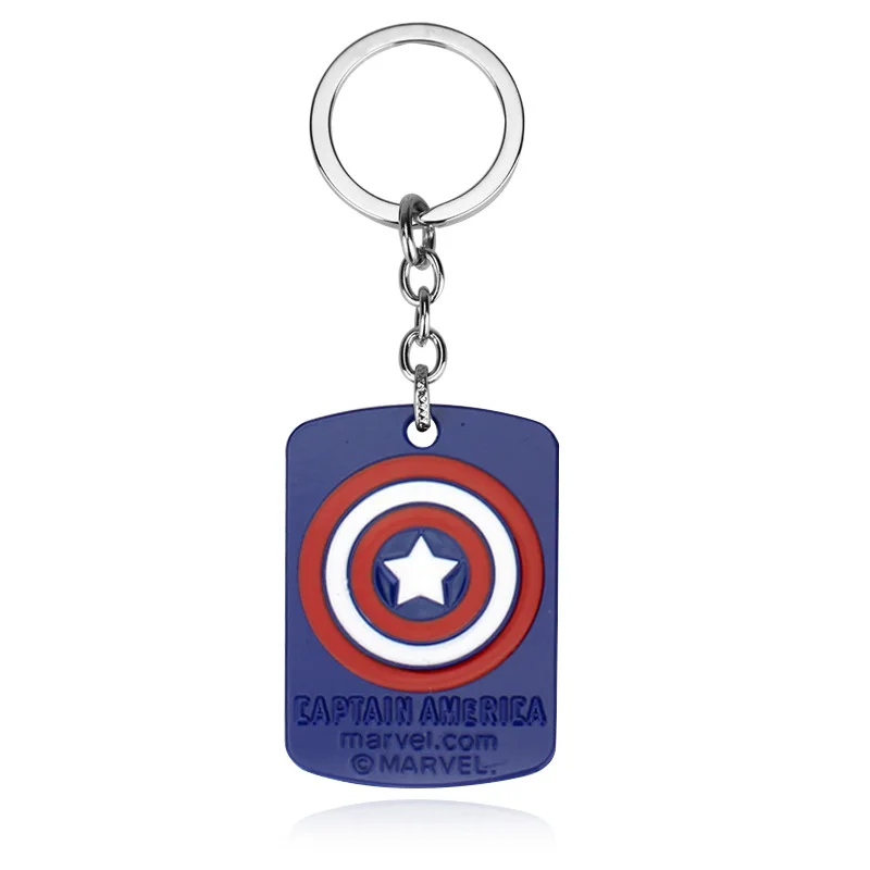 Hot selling Marvel Avengers Superhero Alloy Keychain Anime Pendant Movie Merchandise Car Pendant Gift