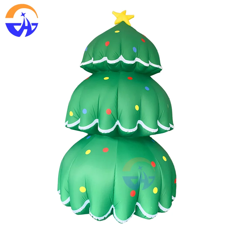 Grande modelo de árvore de Natal inflável Decoração de atmosfera festiva de quintal ao ar livre de Natal