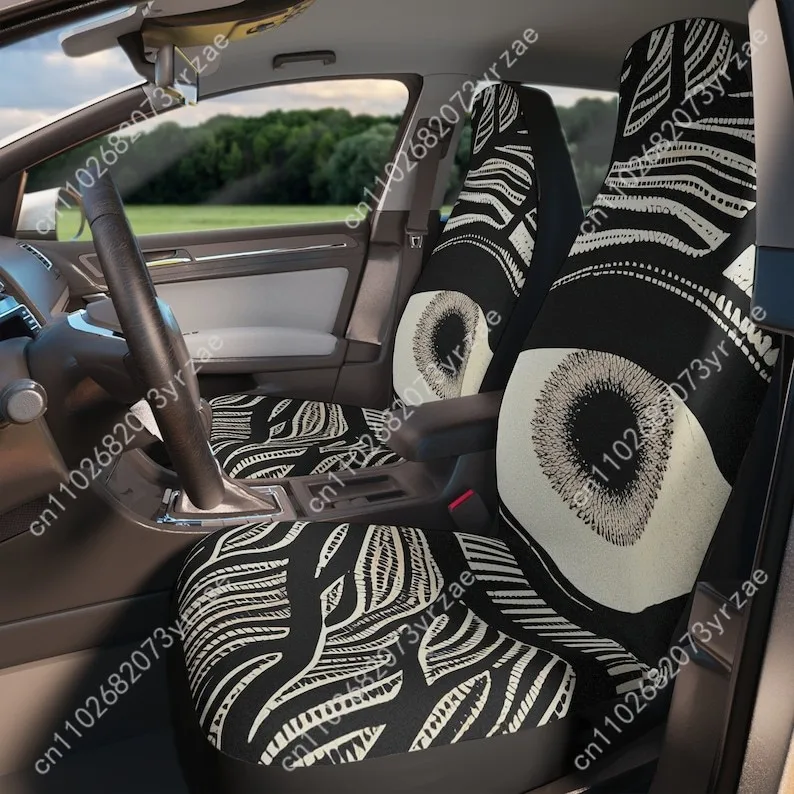 

Big Eyes Art Car Seat Covers Universal Environmentally Friendly Interior Decorations Comfortable Breathable Car Seat Covers