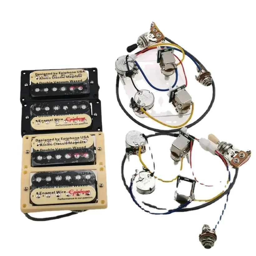 

Стандартные звукосниматели LP Humbucker 4C с двухтактным жгутом проводов для подарка, гитарные звукосниматели