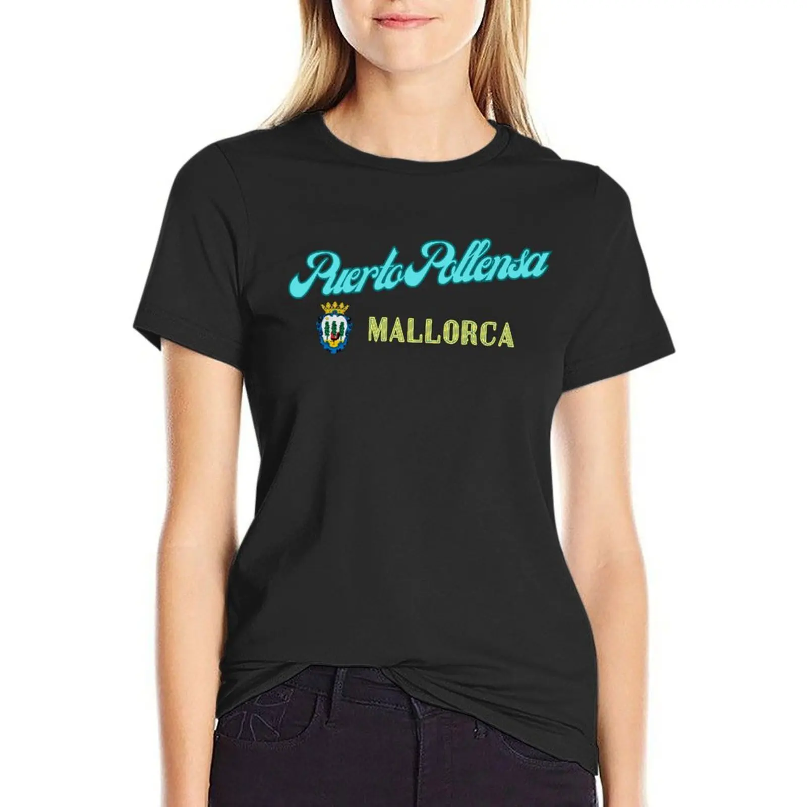 Puerto Pollensa, Mallorca T-Shirt heavyweights lady clothes Women clothes