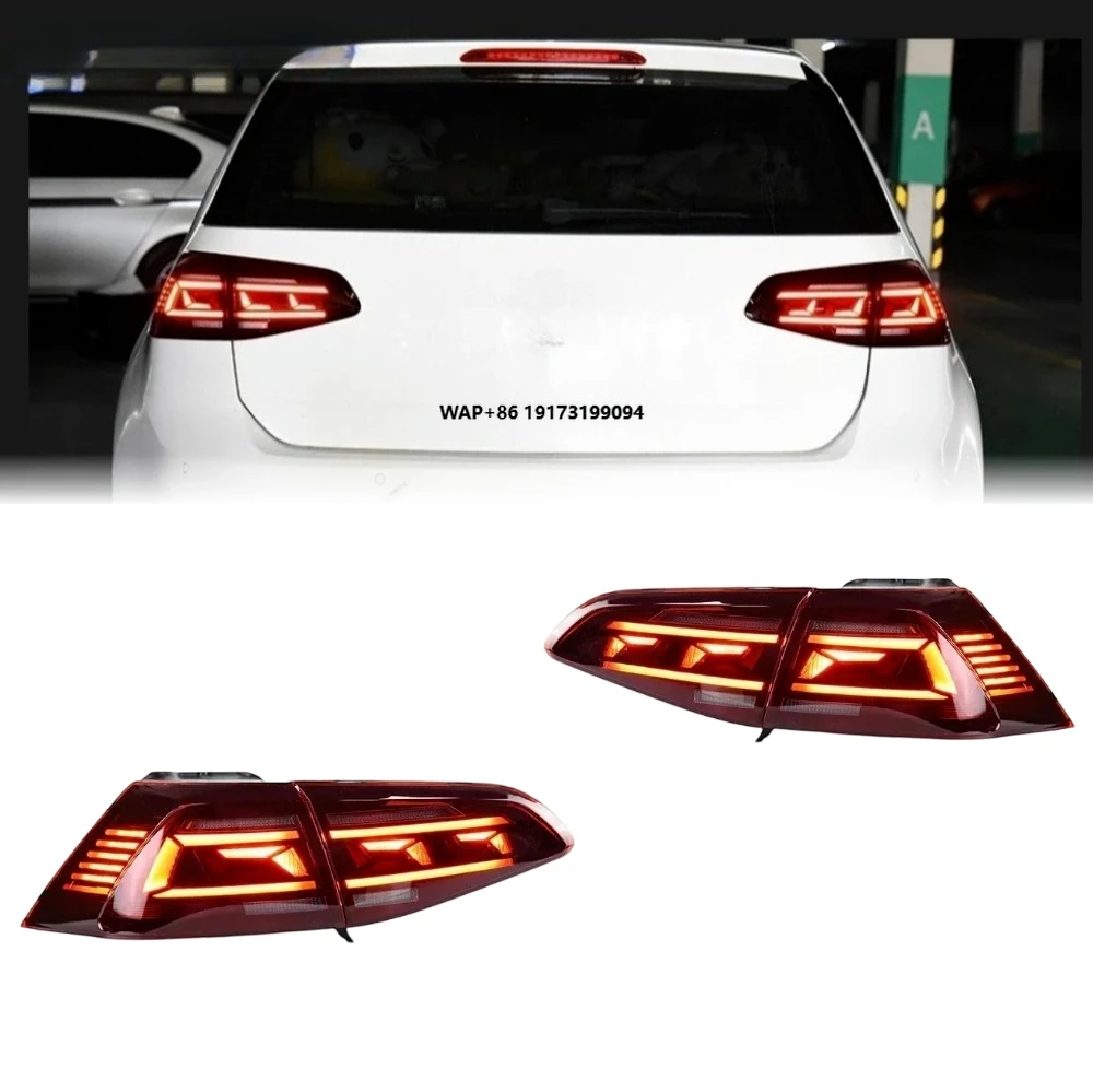 

Golf 7 Taillights 2013-2017 LED Car Taillamps Upgrade Rear Back Design LED Rear Lamps Plug and Play for