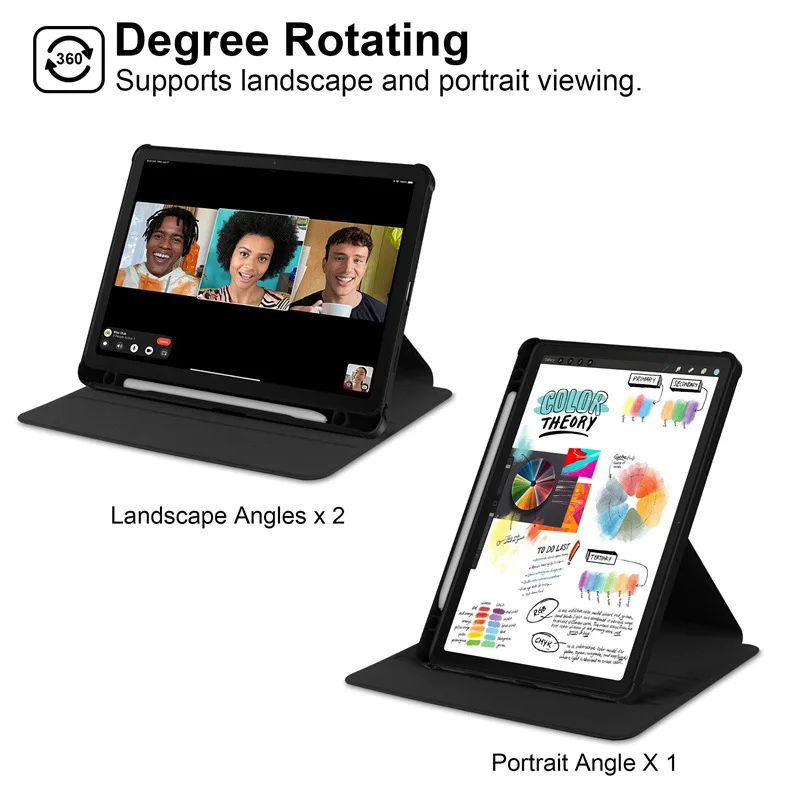 For Samsung Galaxy Tab A9 Plus 11inch SM-X210 Rotating With Pencil Holder Smart Cover for tablet samsung A9+A9 8.7\