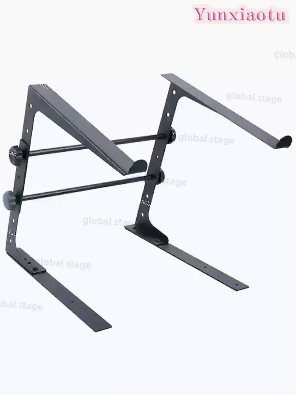Portable Folding DJ Laptop Stand, Height Adjustable Notebook Riser, Computer Bracket for Bar & DJ Performance