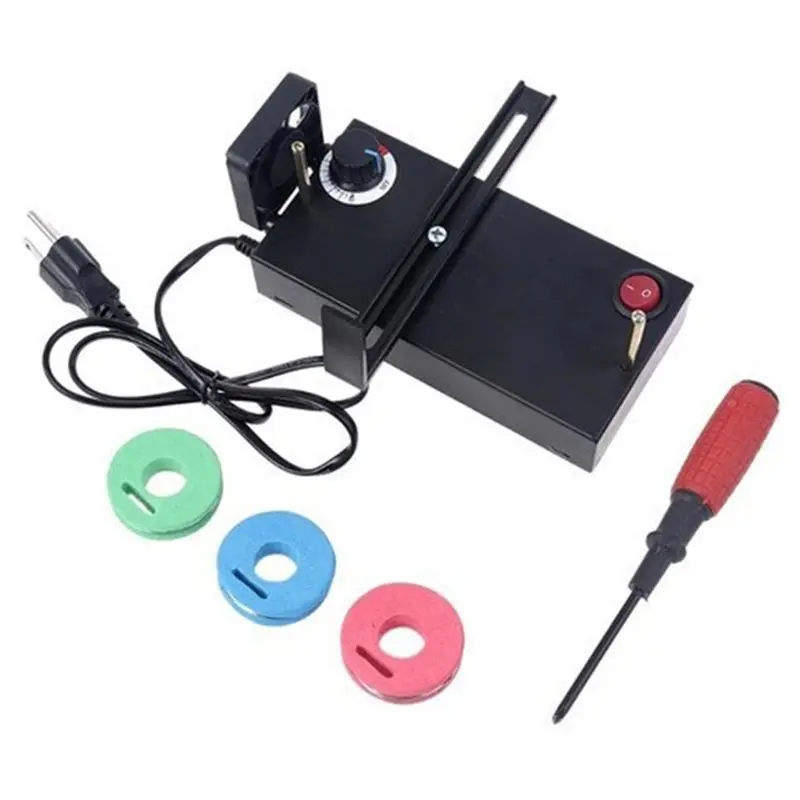 WORTHOWN-Electric Heat Cutting Machine With Fan And Adjustable Temperature, Suitable For Ribbons, Ropes Braids And Portable EU P