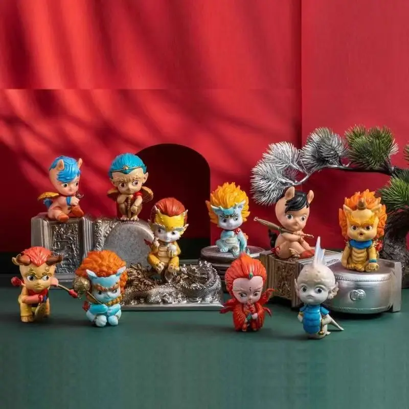 Подлинная серия Forbidden City Taihe, благоприятный зверь, слепая коробка, модная офисная кукла ручной работы, подарочные украшения, игрушки, подарки