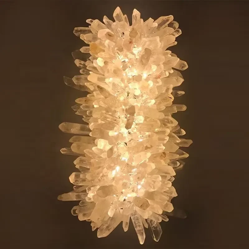 Antique Crystal Light Lantern New Style Vintage Nordic Mounted Art Deco Modern Crystal Wall Lamp