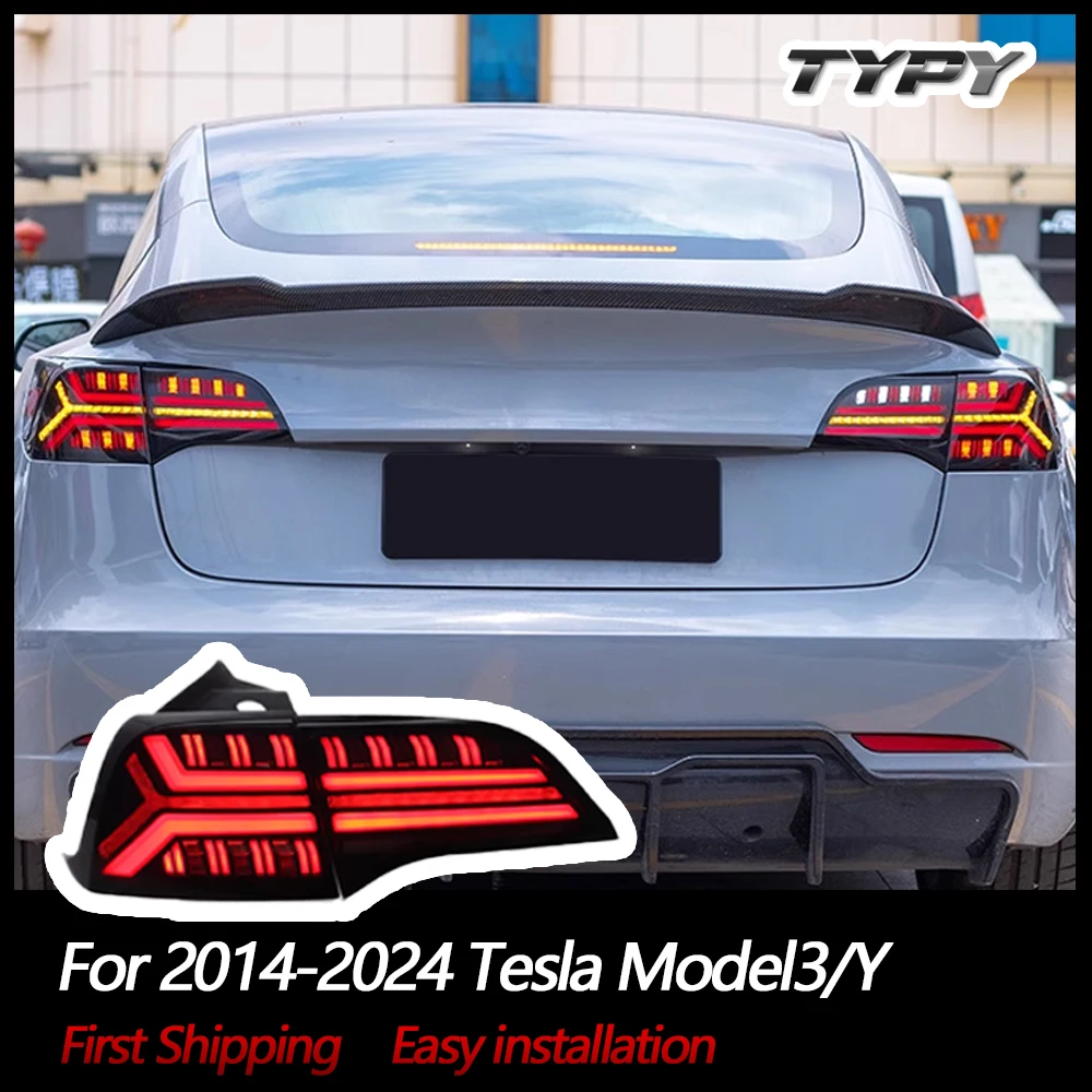 

Автомобильные фары для Tesla Model 3/Y 2016-2024, задний фонарь, проектор, задний фонарь, дневной свет, аксессуары для автомобиля