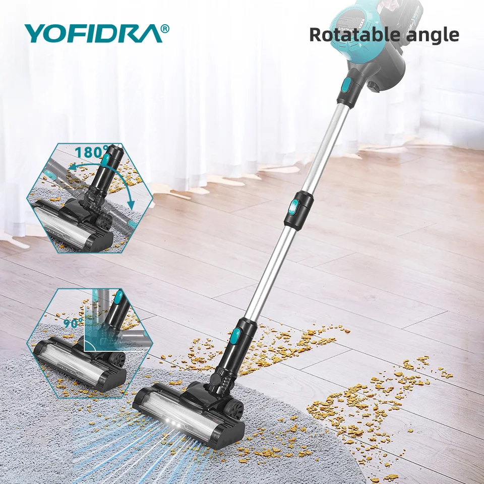 YOFIDRA 1800W ブラシレス掃除機 30KPa 1.5L ポータブル強力吸引 家庭