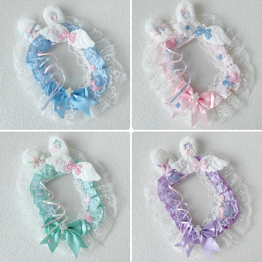 Plush Drop Ear Music Note Heart Cross Star Angel Wing Ruffle Lace Photocard Display Card Holder Lolita 3 Inch KPOP Photocard Decor Frame Macaron Polaroid Photo Frame Idol Collection Decor photocard topper