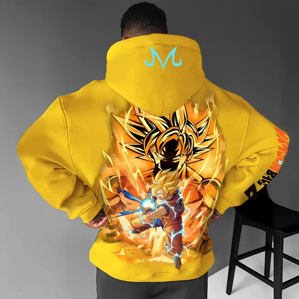 

Dragon Ball 2025 New Hot Men's Hoodie Sweater Son Goku Japanese Anime Spring and Autumn New Boys Children's Parent-Child Wear
