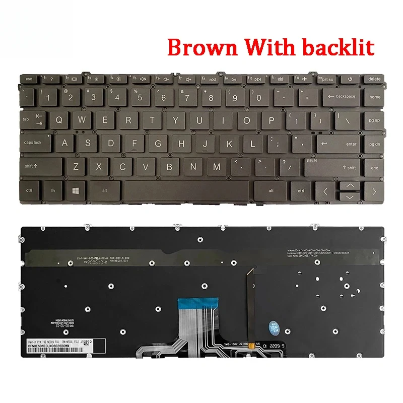 H+ New Original Laptop Keyboard For HP 14-EC/DW/DV/DY TPN-I137 Q244 Q234 Q243 Q262