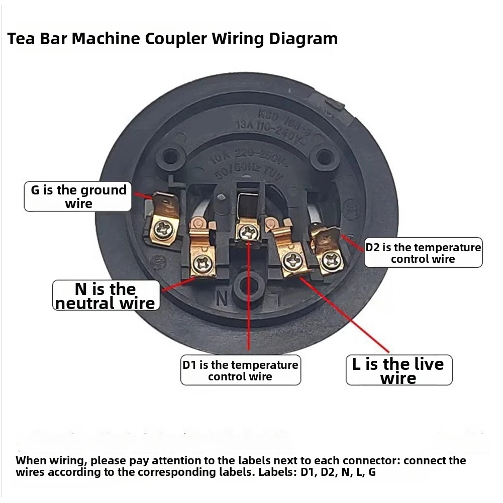 Conector de Base para Termostato de Hervidor para un Control Preciso del Calor que Permite Repetibilidad en el Calentamiento de Agua para Infusiones de Té y Más