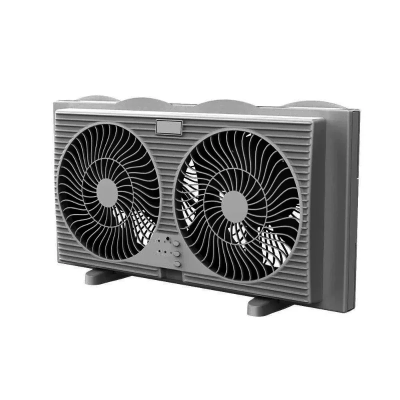 1pcs Dual Window Reversible Airflow Control Low Noise Electric Household Fan