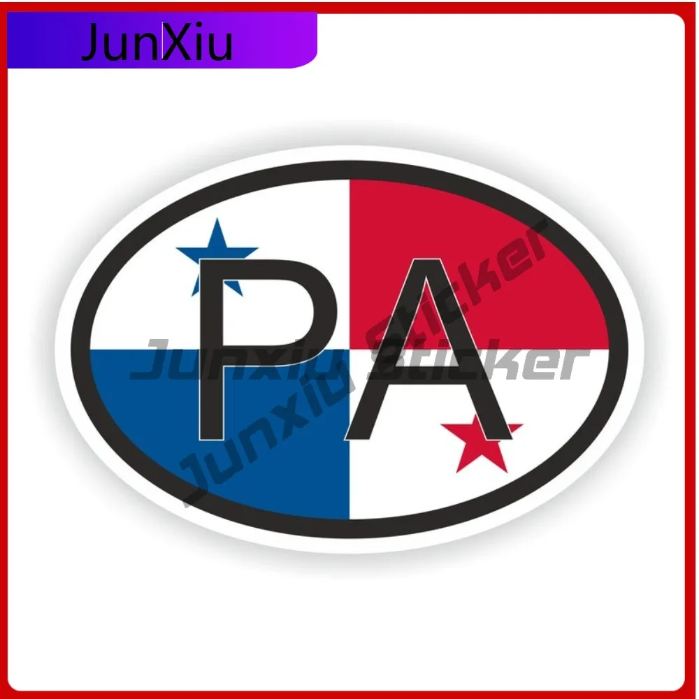 

Panama Country Code Pa Oval Sticker With National Flag Badge Sticker Decals Camping Car Decoration Vintage Rv Stickers Graphics