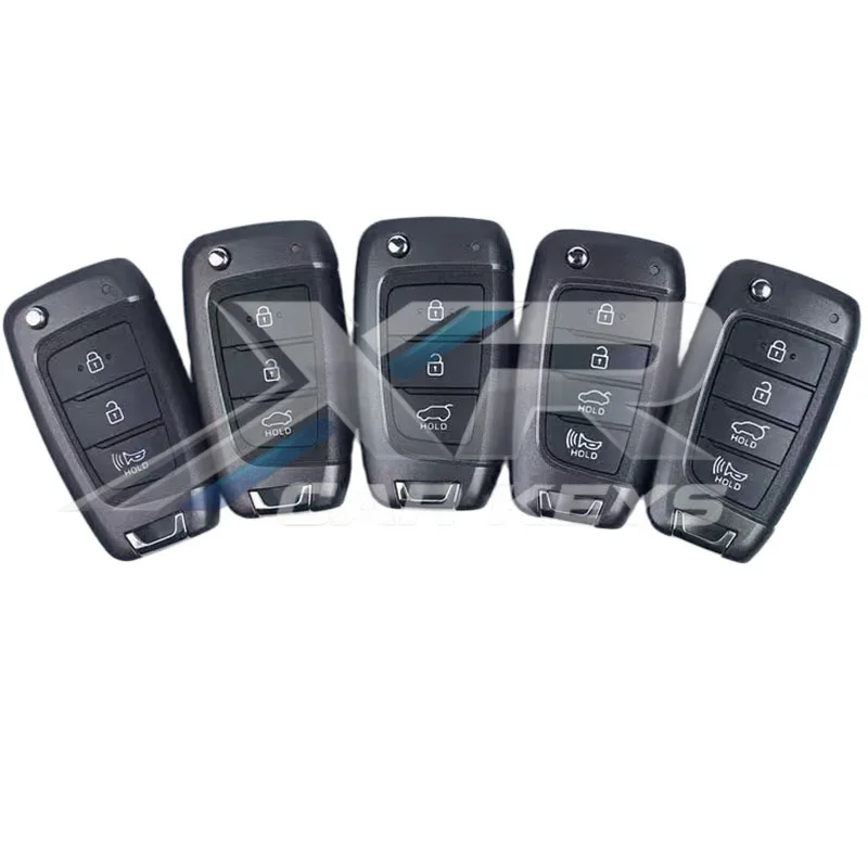 Replacement Flip Remote Key Shell Case Fob For Hyundai Accent Kona Tucson Elantra Accent Solaris Veloster Verna Santa Fe 2017+