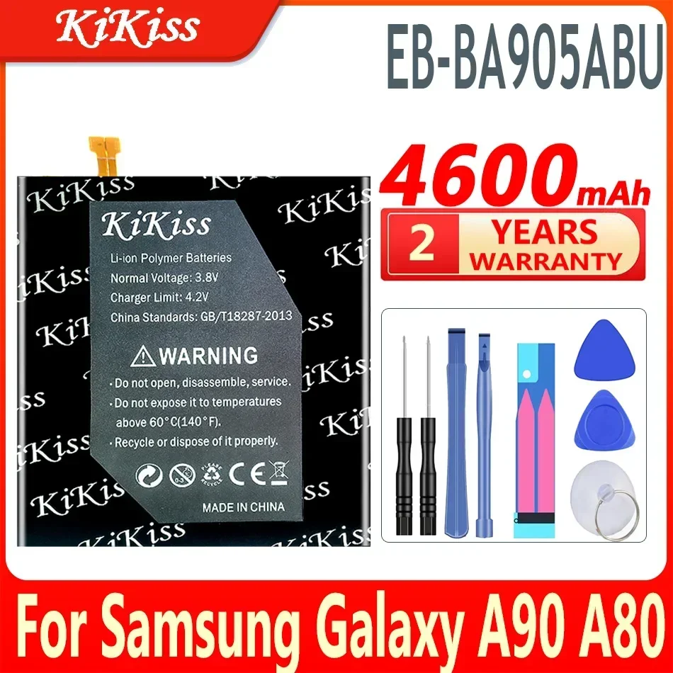 KiKiss EB-BA905ABU 4600mAh Battery For Samsung Galaxy A90 A 90 A80 SM-A905F SM-A8050 SM-A805F SM-A805F/DS Replacement Batteries