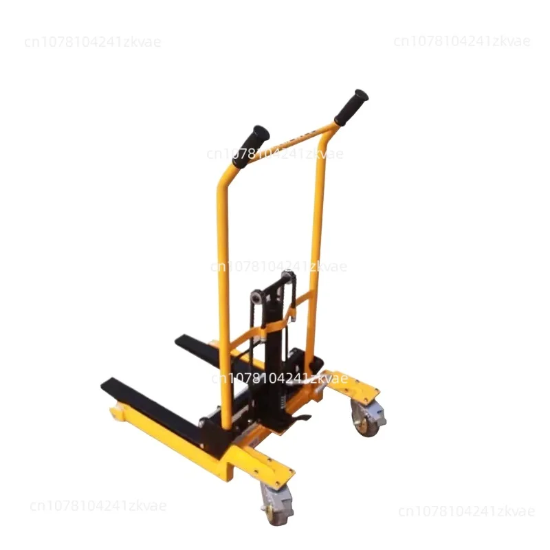 200kg Load-Bearing Forklift Portable Manual Handling Stacker Light and Small Household Lift Truck Folding Flat Tiger Cart