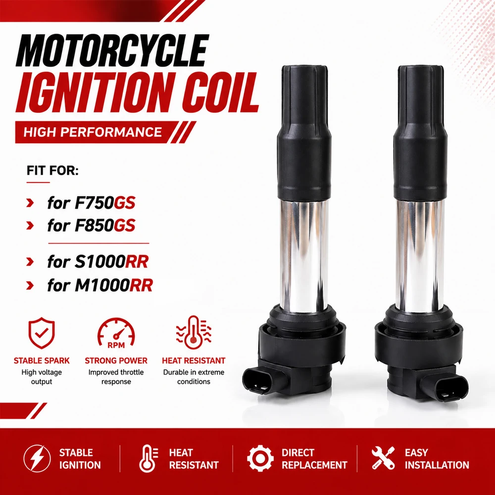 Motorcycle Ignition Coil For BMW G310R G310GS F750GS F850GS S1000R M1000R Spark Plug Coil Accessories 7924318-02 8569361-02