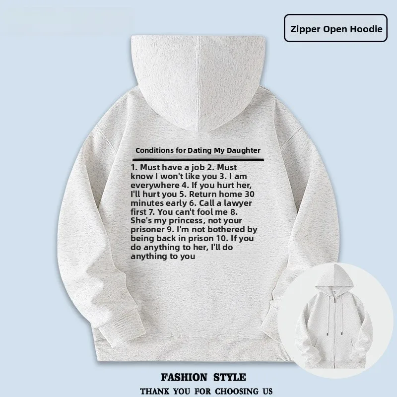 

Повседневная толстовка с капюшоном для мужчин и женщин, забавная, свободного кроя, осенне-зимняя, универсальная, на молнии, удобная, из хлопка и полиэстера...