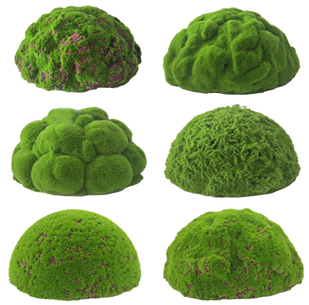 

Green Eternal Life Plants Grass Artificial Fake Moss Ball Wedding Decoration Party Room Decor Table Decoration & Accessories