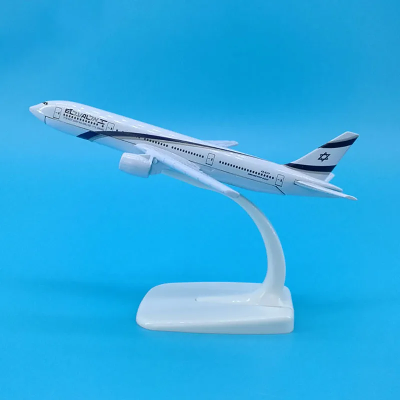 about 16CM 1:400 Diecast B777 model El Al Air airlines With base alloy aircraft plane display model Toy collection