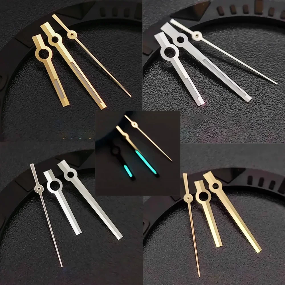 

Watch Hands for 8215/ 2813 /2824 /2836 Movement Strong Blue Green Luminous Logbook Watch Hands Watch Replacement Parts
