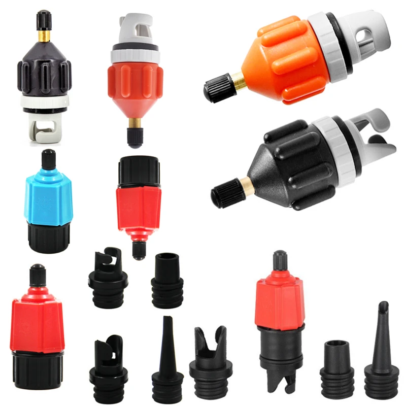 New Sup Air Compressor Air Valve Adapter Vehicle Air Pump Valve Adaptor For Inflatable Air Mattress Bed Boat Canoe Kayak