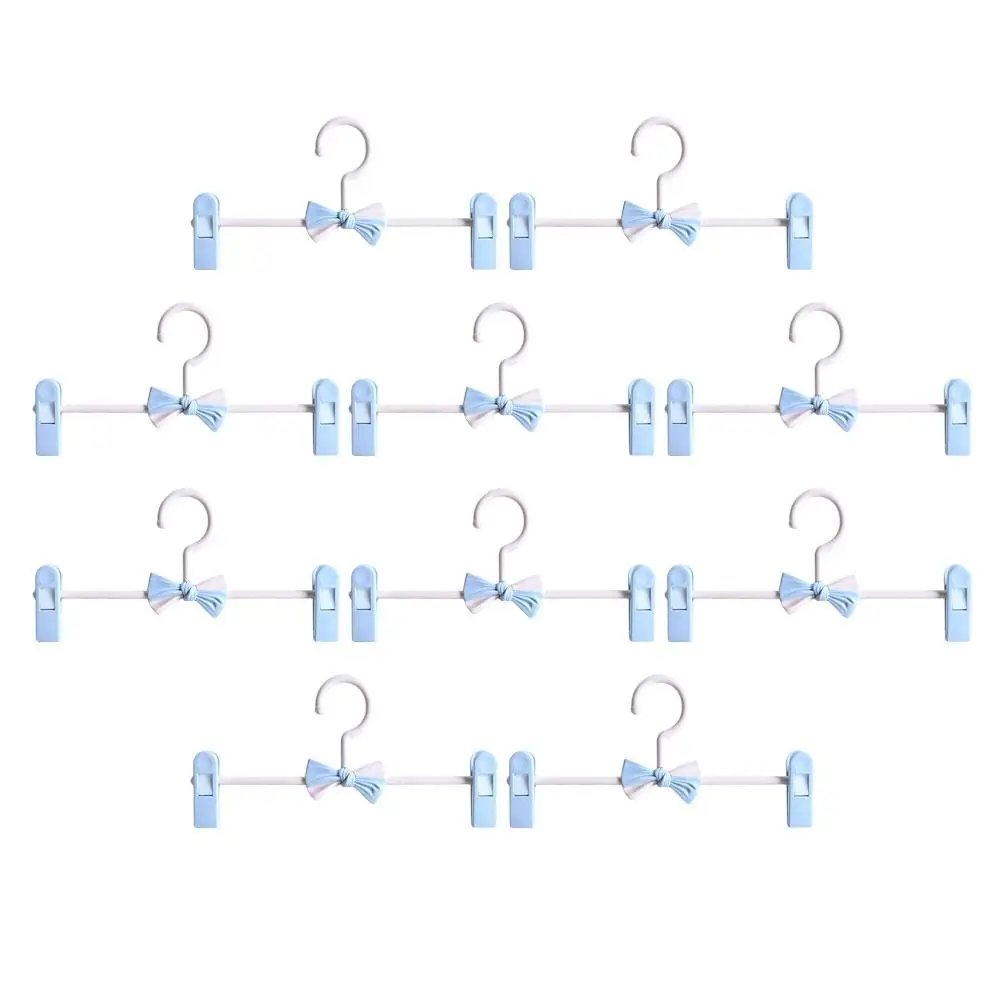 

10pcs Anti-slip Clothes Hangers Plastic Adjustable Clip For Pants Skirts Household Accessories Wide Uses