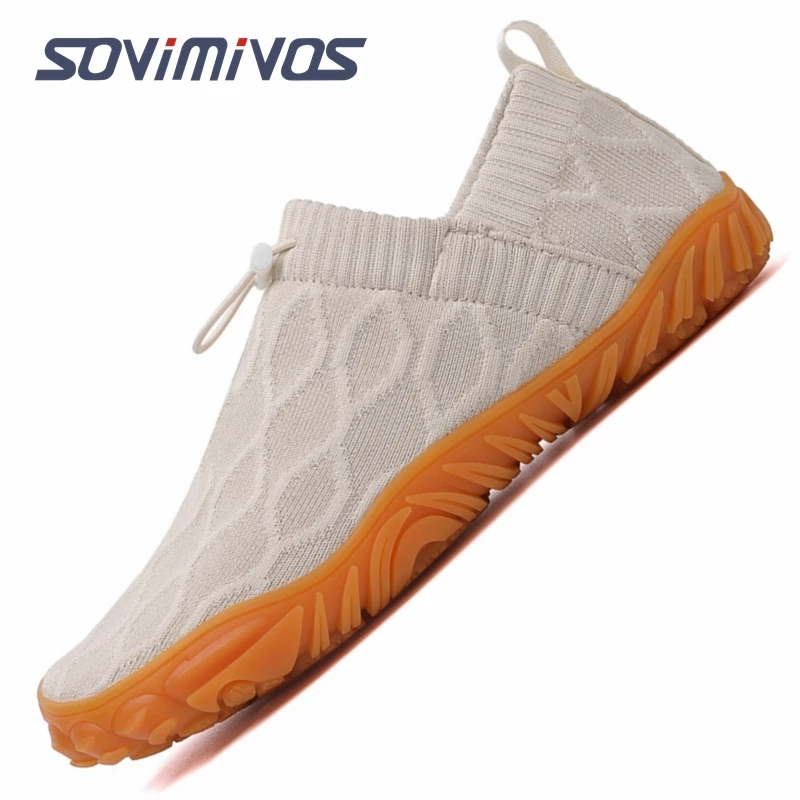 Zapatos descalzos anchos para hombre, zapatillas minimalistas para correr por senderos al aire libre, ligeros y transpirables