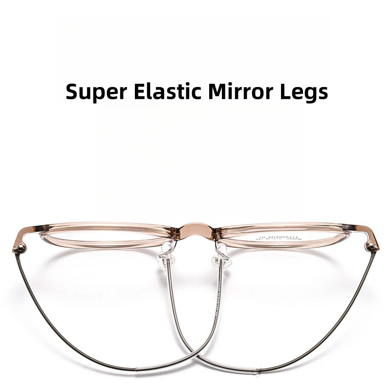 FIRADA نظارات عصرية مريحة ريترو خفيفة للغاية نظارات دائرية بصرية وصفة طبية إطارات النظارات للنساء 9886-C #2