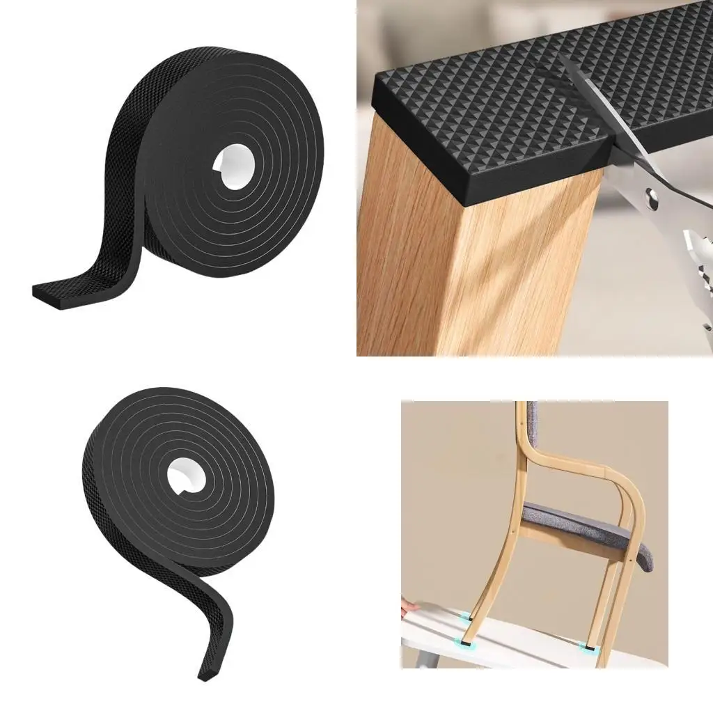 

652F Thickened NonSlip Furniture Floor Protectors Table Chair Foot Protections Pad Adhesive Furniture Leg Shock Absorption Mat