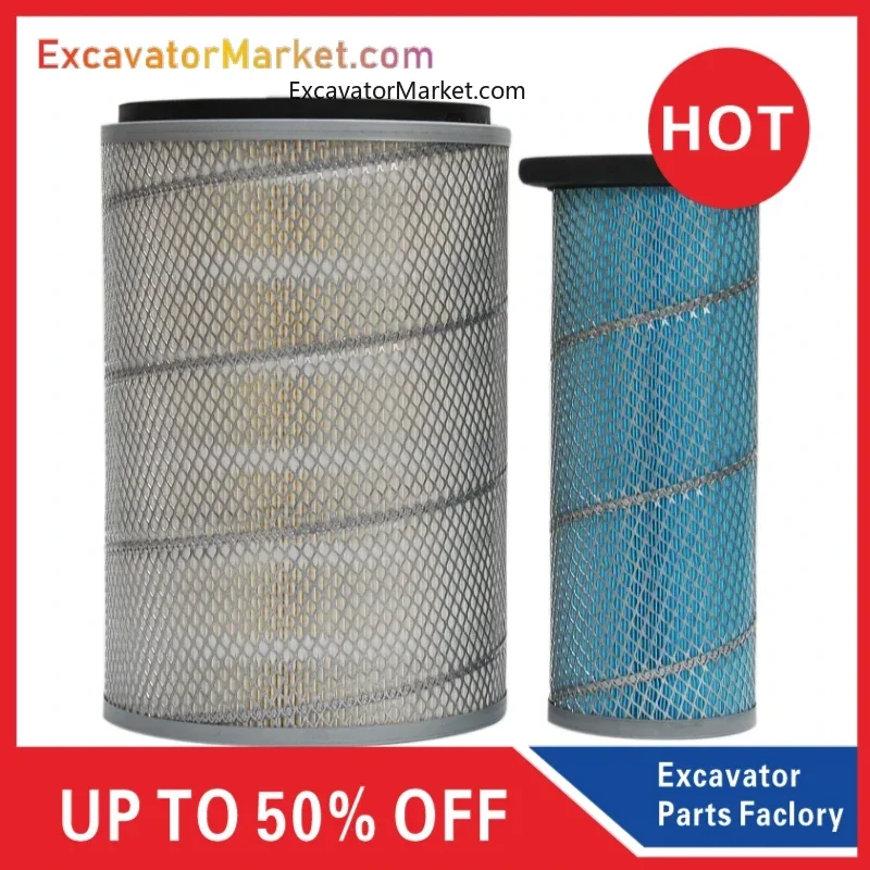 

For Sany Excavator Accessories Sy185 Sy225 Sy235c Excavator Air Filter Isuzu Engine