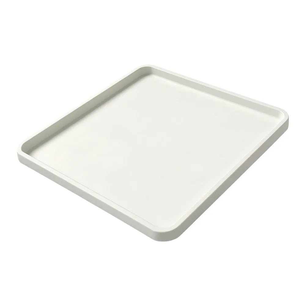 Drain Pan Compatible with Most Front Load Washing Machines - Plastic Water Catch Box for Laundry Room Floor Protection