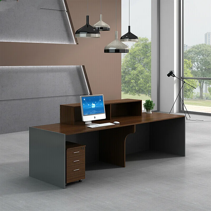 Company Reception Desk Simple And Modern Design Consultation Welcome Cashier Office Front Desk Desk