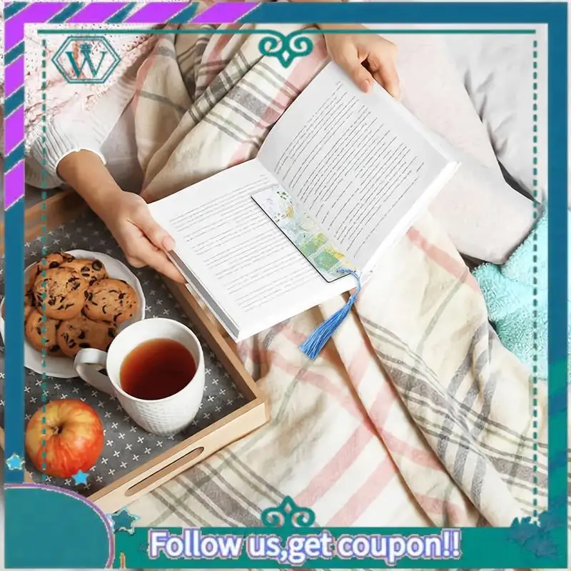 35 Pcs Sublimation Bookmark Blank Heat Transfer MDF Bookmarks DIY Bookmarks With Hole And Colorful Tassels For Crafts