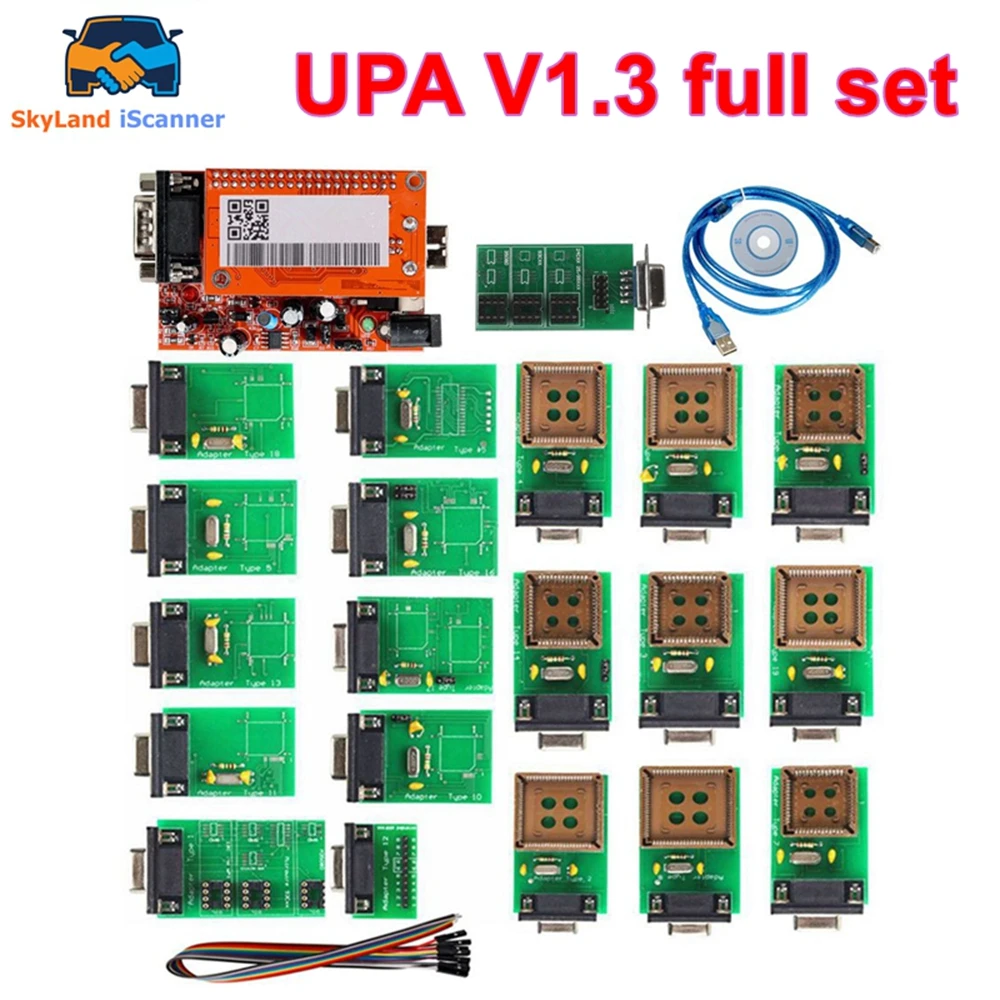Best UPA USB Programmer V1.3 UPA USB Full Adapters UPA Chip Tuning Tools ECU Programmer Serial Programmer UPA USB Programmer