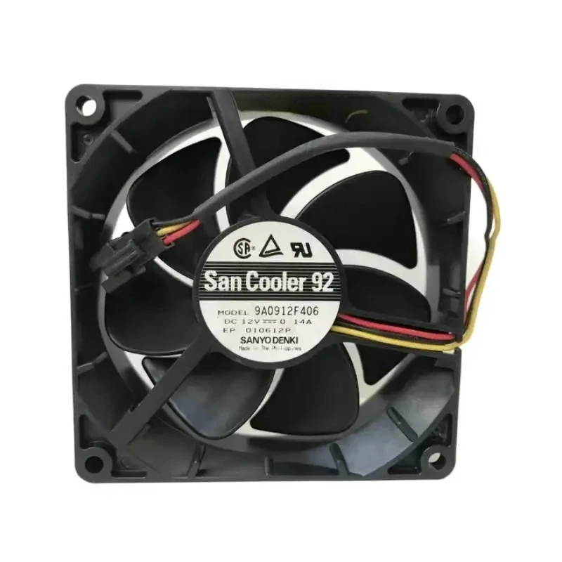 LZ SANYO DENKI 9A0912F406 DC 12 В 0,14 А 92X92X25 мм Вентилятор охлаждения сервера LZ SANYO DENKI 9A0912F406 DC 12 В 0,14 А 92X92X25 мм Вентилятор охлаждения сервера