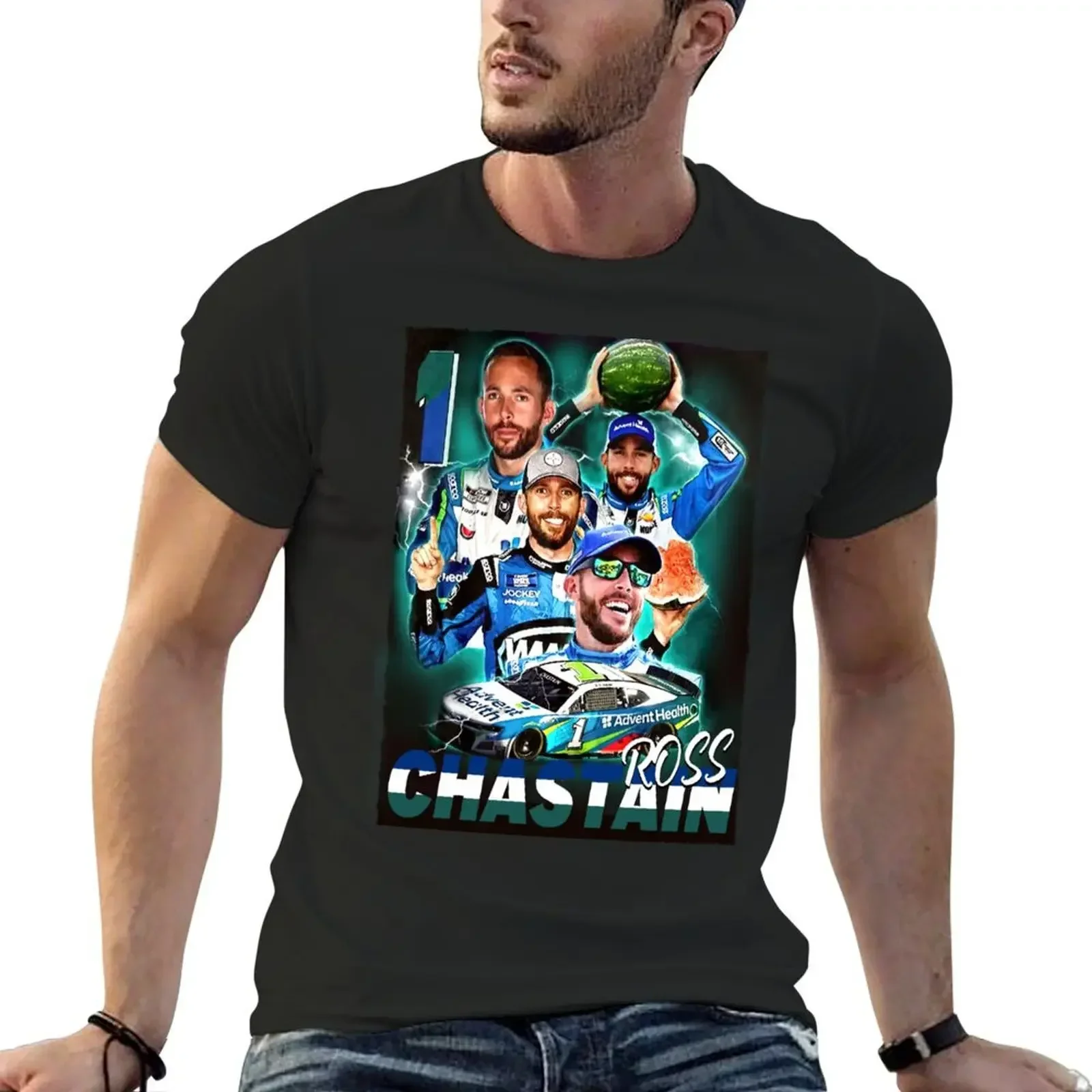 

Ross Chastain Vintage T-Shirt blue lock shirts graphic tee new edition for a boy shirts graphic tee men